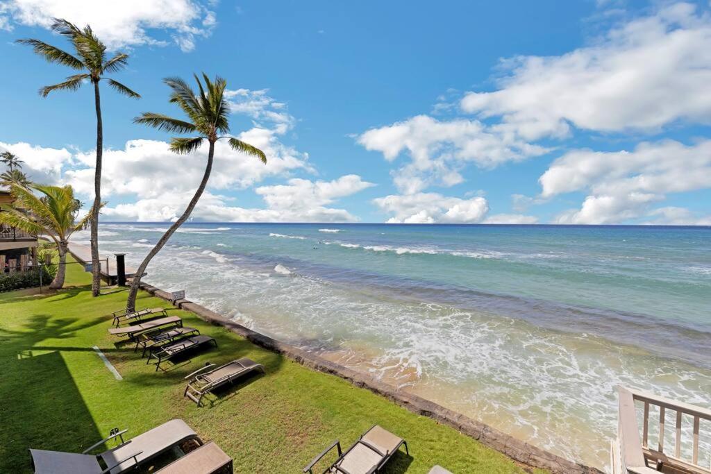 Appartement Oceanfront With Aircon-Hear The Waves-Amazing Views-Wifi à Lahaina Extérieur photo